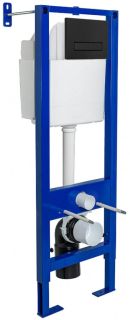 Инсталляция для унитаза Berges АТОМ Line 410 кнопка soft touch чёрный 040340